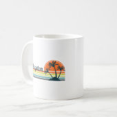 Retro Kingston Sunset Coffee Tasse (Vorderseite Links)