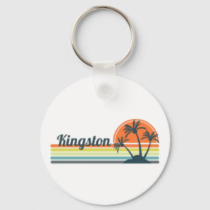 Retro Kingston Sunset Schlüsselanhänger