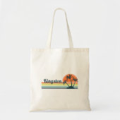 Retro Kingston Sunset Tragetasche (Vorne)