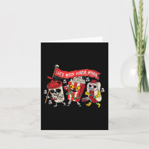 Retro-Kino-Ermäßigungen Lasst uns Horrorfilme ansc Karte