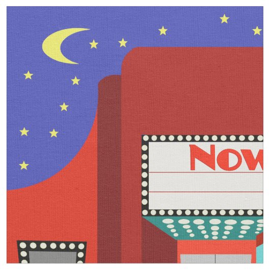 Retro Kino-Gewebe Stoff (Nahaufnahme)