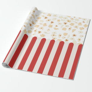 Retro-Kino mit Popcorn  Geschenkpapier