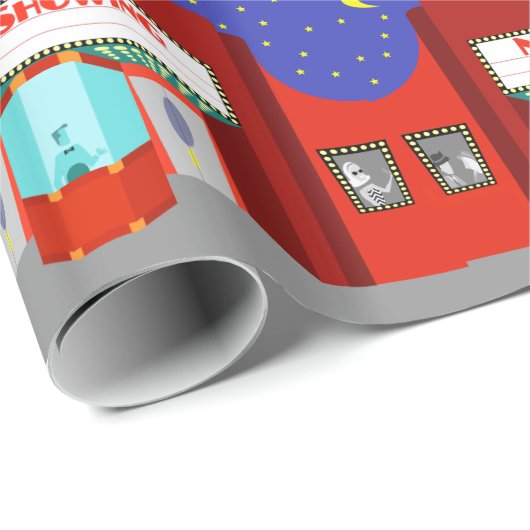 Retro Kino-Packpapier Geschenkpapier (Rolleneckpunkt)