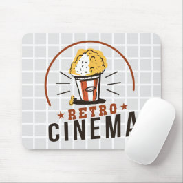 Retro-Kino-Popcorn-Raster-Mauspad Mousepad