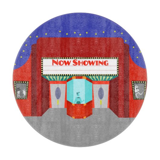 Retro Kino-Schneidebrett Schneidebrett (Vorderseite)