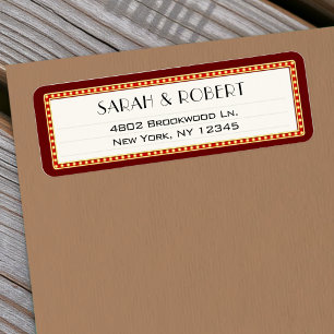 Retro-Kino-Theater-Marquise-Schild Hochzeitsadress