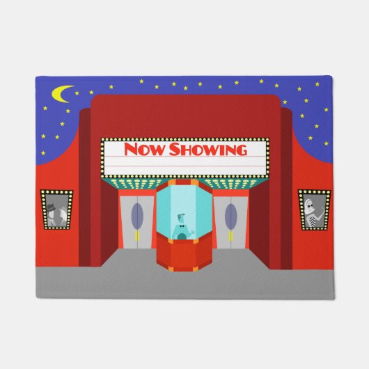 Retro Kino-Tür-Matte Fußmatte (Vorderseite)