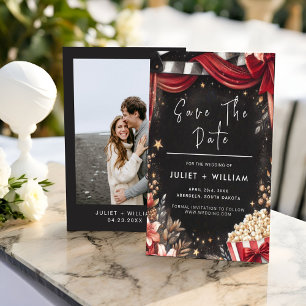Retro-Kinokarte Beliebteste Hochzeit Save The Date