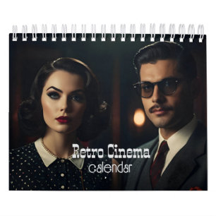 Retro-Kinopaar Kalender