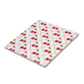 Retro Kirsch Argyle Fliese (Seite)