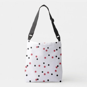 Retro Kirsch-Pop Mid-Century-Punkte Tragetaschen Mit Langen Trägern