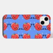 Retro Kirsch Typen iPhone Hülle (Rückseite (Horizontal))