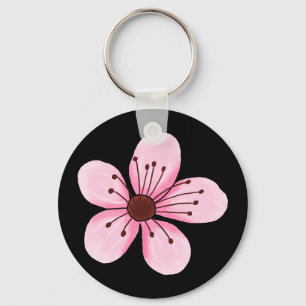 Retro Kirschblüten-Schlüsselkette Schlüsselanhänger
