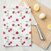 Retro Kirsche Cute Simple Minimal Farmhouse Geschirrtuch (Viertel Falte)