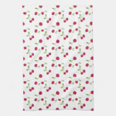 Retro Kirsche Cute Simple Minimal Farmhouse Geschirrtuch (Vertikal)
