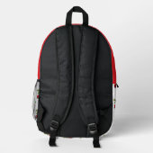 Retro-Kirschen-Mädchen Vintage Style Rucksack (Rückseite)