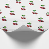 Retro-Kirschgeschenkpapier Geschenkpapier (Ecke)