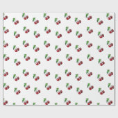 Retro-Kirschgeschenkpapier Geschenkpapier (Flach)