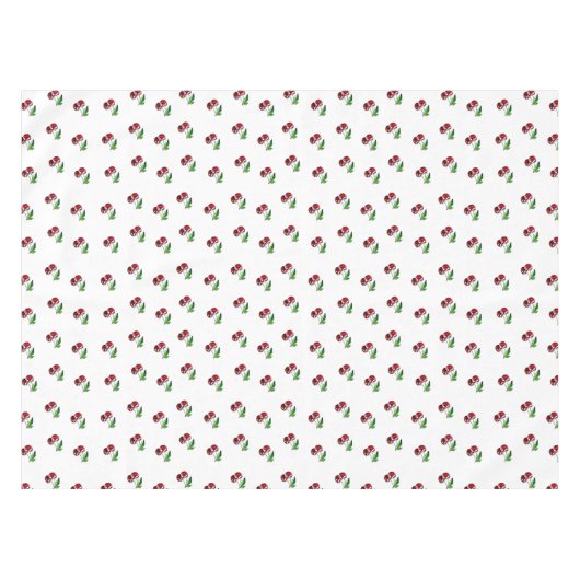 Retro Kirschleinen-Tischdecke Tischdecke (Vorderseite (Horizontal))