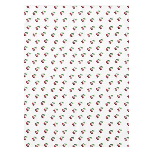 Retro Kirschleinen-Tischdecke Tischdecke (Vorderseite)