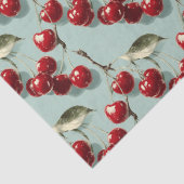 Retro-Kirschmuster-Decoupage Seidenpapier (Detail)