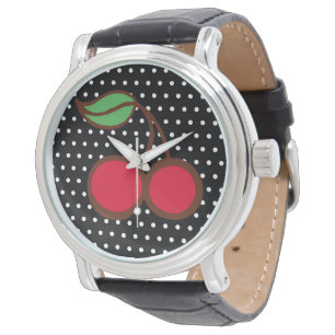 Retro Kirschuhr Armbanduhr