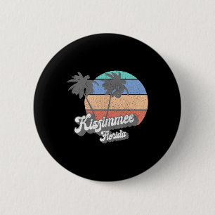 Retro Kissimmee Florida Fl Vintage Strand Surfen Button