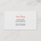 Retro Kissing Lips Makeup Artist Cosmetology Visitenkarte (Rückseite)