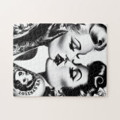 Retro Kissing Pin-ups Puzzle (Horizontal)