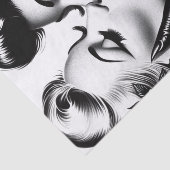 Retro Kissing Pin-ups Seidenpapier (Ausschnitt)