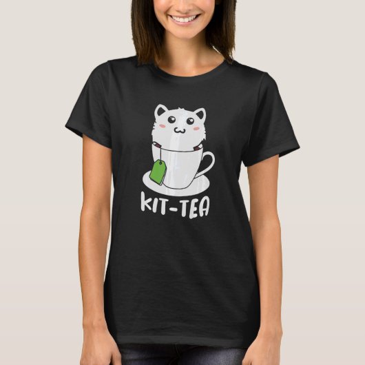 Retro Kit Tea Kitten Tee Tee Drink Teacup Pub (Vorderseite)