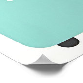 Retro Kitchen Appliances Pattern Poster (Ecke)