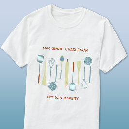 Retro Kitchen Bakery Café Catering Business T-Shirt