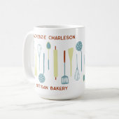 Retro Kitchen Bakery Café Catering Kaffeetasse (Vorderseite Links)