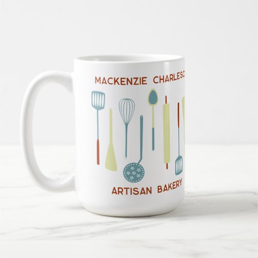 Retro Kitchen Bakery Café Catering Kaffeetasse (Links)