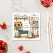 Retro Kitchen Brautparty Paper Napkin Serviette (Beispiel)