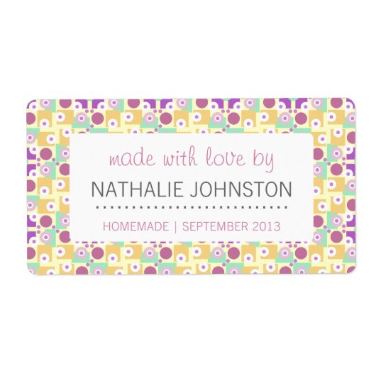 Retro Kitchen Breakfast Diner 1950s Lila Aqua (Vorne)