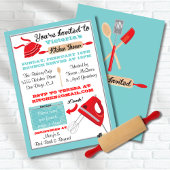 Retro Kitchen Bridal Dusche Einladungen