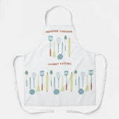 Retro Kitchen Catering Personalisiert Schürze (Vorderseite)