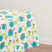 Retro Kitchen Cooking Pan Teapot Muster Tischdecke (Beispiel)