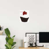 Retro Kitchen - Cupcake Poster (Heimbüro)