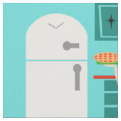 Retro Kitchen Fabric Stoff (Nahaufnahme)