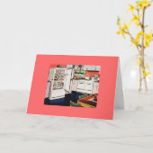 Retro Kitchen Karte (Gelbe Blume)