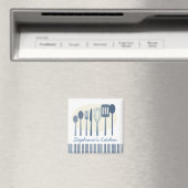 Retro Kitchen Kochutensilien Personalisiert Magnet (In Situ (Geschirrspüler))