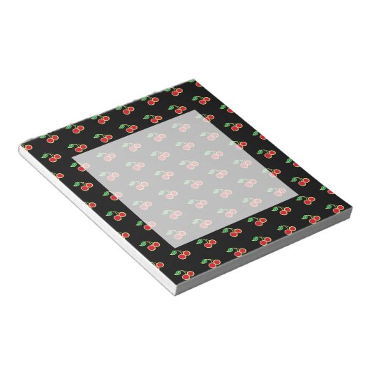 Retro Kitchen Office Cherry Notepad Geschenk Notizblock (angewinkelt)