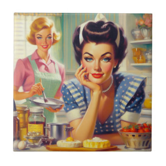 Retro Kitchen Painting Fliese