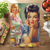 Retro Kitchen Painting Geschirrtuch