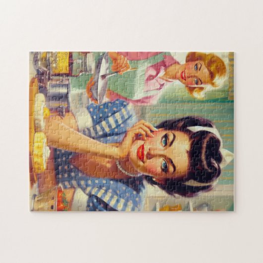 Retro Kitchen Painting Puzzle (Horizontal)