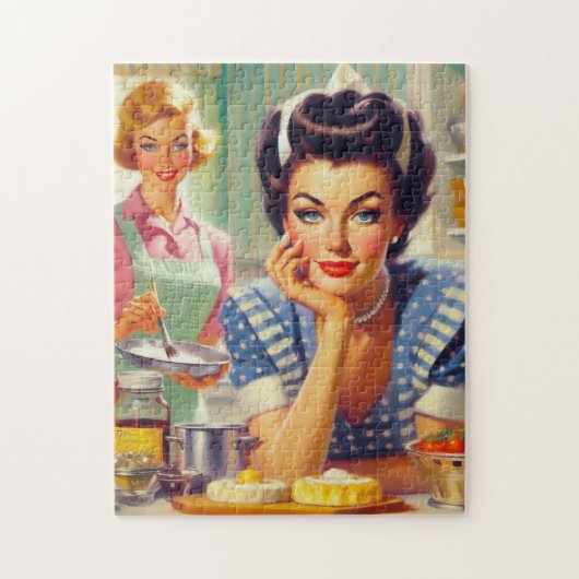 Retro Kitchen Painting Puzzle (Vertikal)