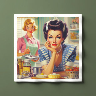 Retro Kitchen Painting Serviette